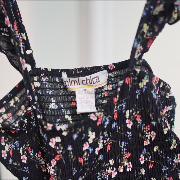 Mimi Chica Smocked Off The Shoulder Mini Dress - Picture 6 of 8